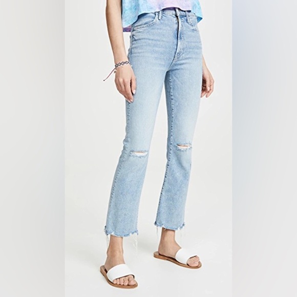 MOTHER Denim - MOTHER The Hustler Ankle Chew Jeans Denim Drinking By the Pool Women’s 32